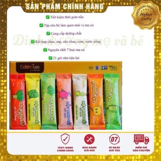 3 gói Bột rau củ sấy lạnh cho bé ăn dặm🍀dalahouse🍀combo 3 gói 3g mix vị