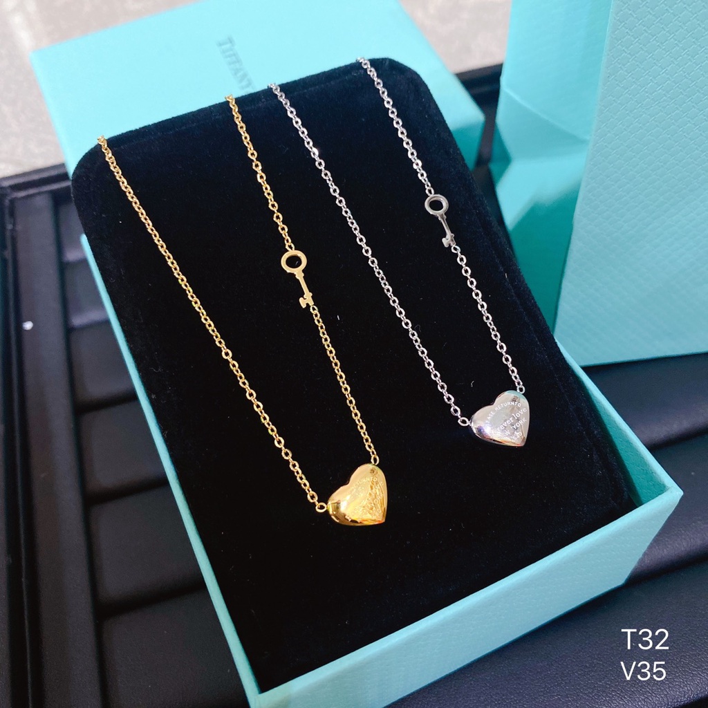 Dây chuyền titan nữ hình trái tim