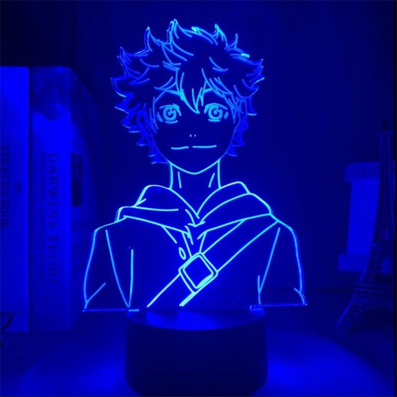 Đèn Ngủ Led 3D Cảm Ứng Hình Haikyuu Kozume Tanaka Bokuto Hinata