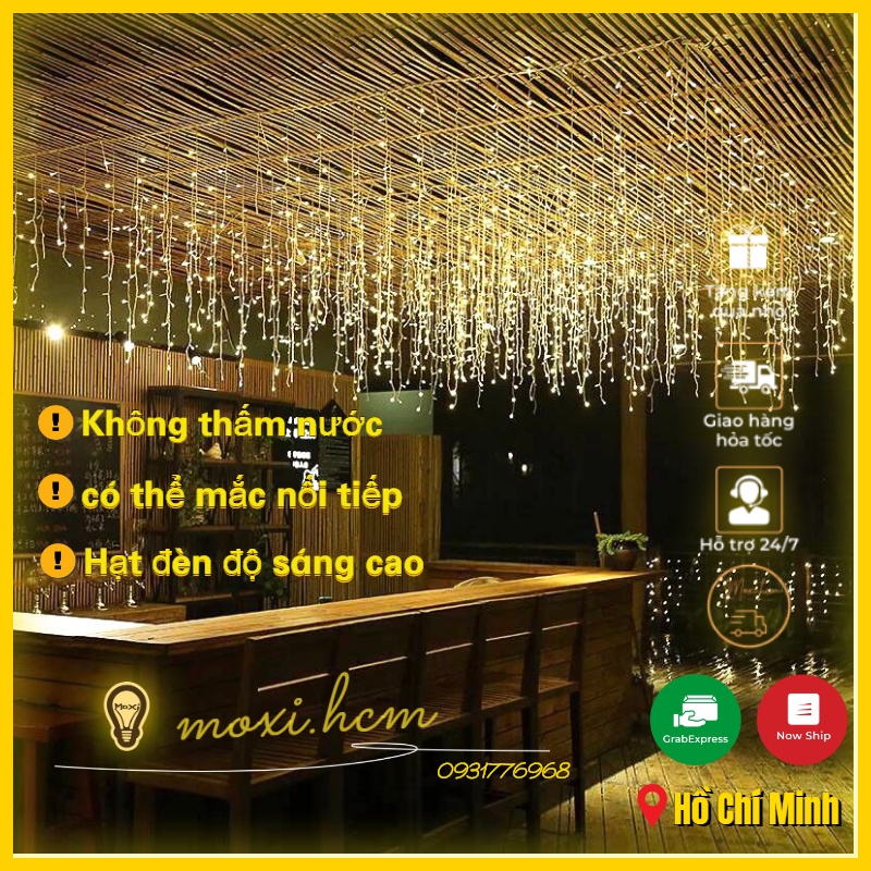 Đèn led hình thác nước dùng trang trí ngoài trời, sân vườn , trong dịp lễ Tết, giáng sinh,làm đèn decor .