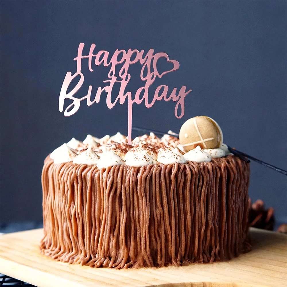 Topper cắm trang trí bánh kem hình vương miện