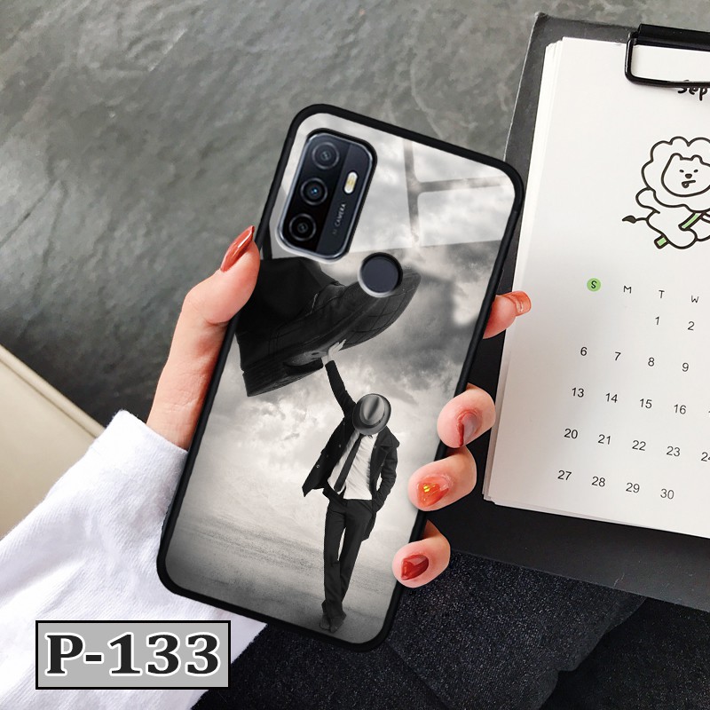 Ốp  Oppo A53 - lưng kính in hình 3D