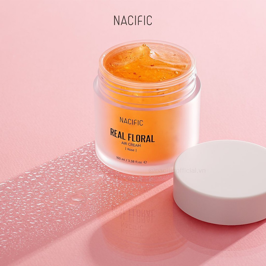 [Mã FMCGMALL - 8% đơn 250K] Kem dưỡng hoa hồng NACIFIC Real Floral Air Cream Rose 100ml