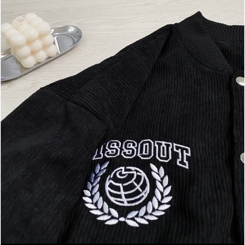 Áo Khoác Nhung Tăm MISSOUT Nữ  phong cách sành điệu, Áo Khoác Nữ Bao Xinh