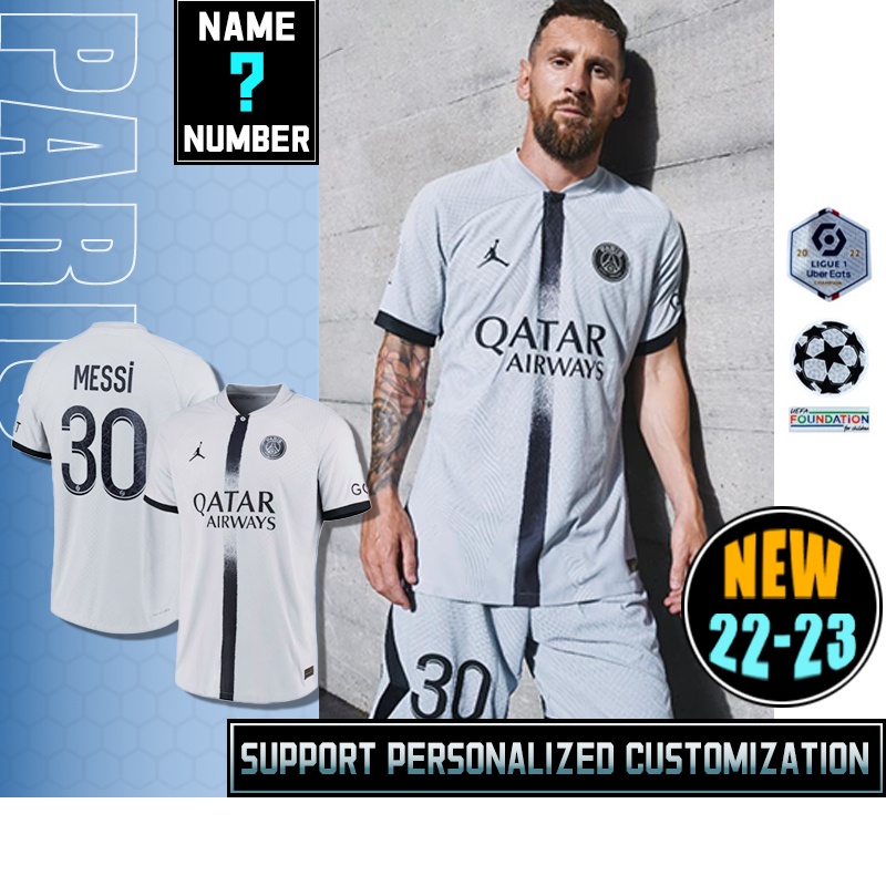 Áo Thun Số 22-23 Của Đội Tuyển Paris Size s-4xl