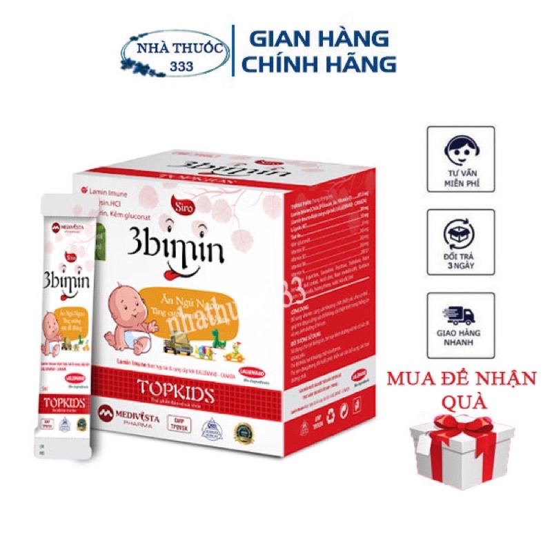 3bimin topkisd giúp trẻ ăn ngon, tăng cường đề kháng