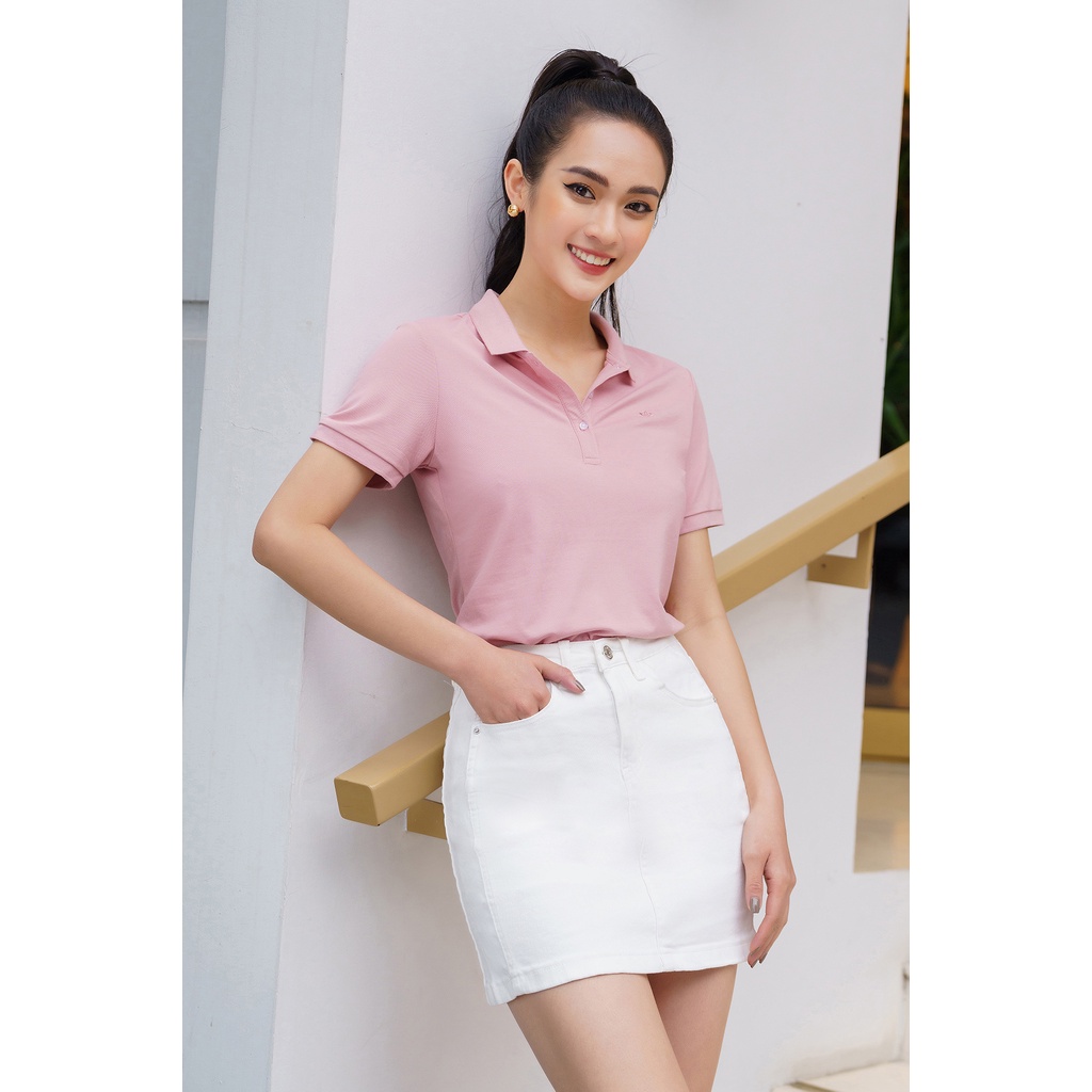 Áo Polo nữ LUPERI LFPL1072 mắt chim cotton Thoáng Mát, Trẻ Trung, Năng Động, Độ Bền cao