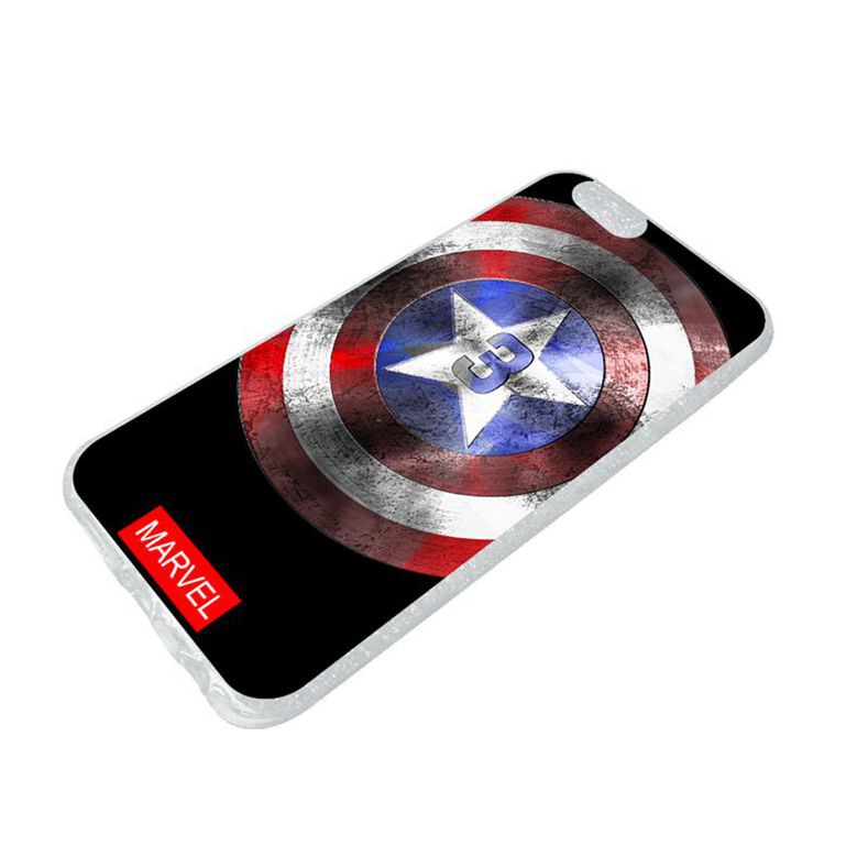 Ốp lưng silicone in hình khiên Captain America có số 3 cho Nokia 3 3.1 X6 5 5.1 6.1 6 7 8 3310 2G 2018 Plus