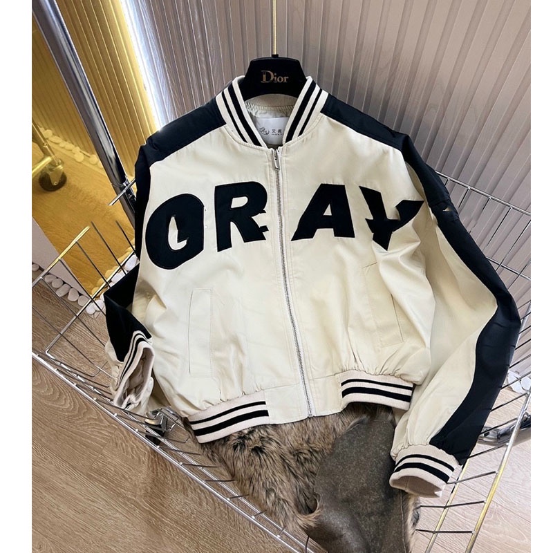 Áo Khoác Da Cổ Đức Chữ Gray Hàng Quảng Châu AK0014-Teen 888