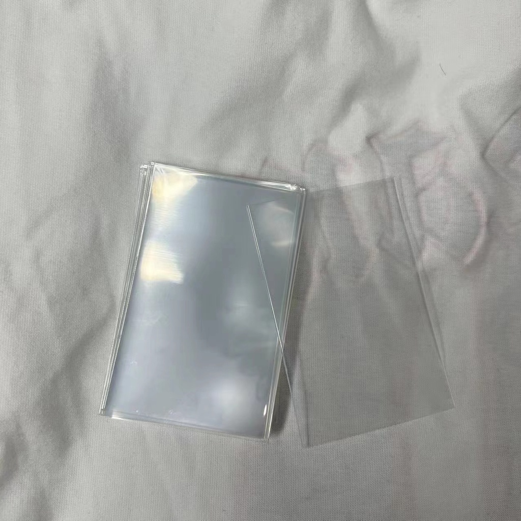 Set 50 Vỏ Bọc Thẻ Trong Suốt Bảo Vệ Thẻ Ảnh Mini 3inch
