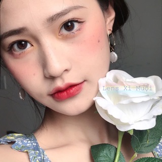Lens Mắt Màu Xám Giãn Nhỏ Mini Ring Có Cận