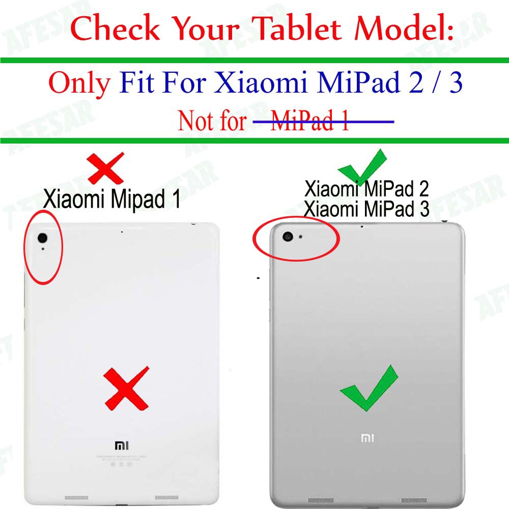 Bao da PU màu trơn thời trang cho Xiaomi Mi Pad 2 /Xiaomi Mi Pad 3 7.9 inch | BigBuy360 - bigbuy360.vn