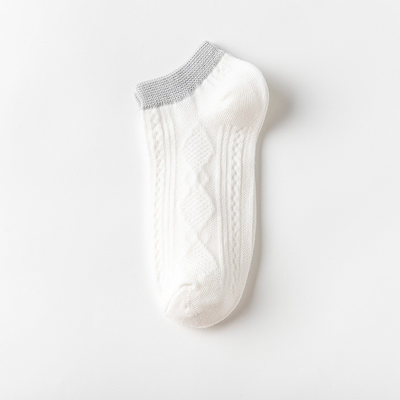 [Set 5] Tất vớ nữ gân hoa văn nhiều màu TN45