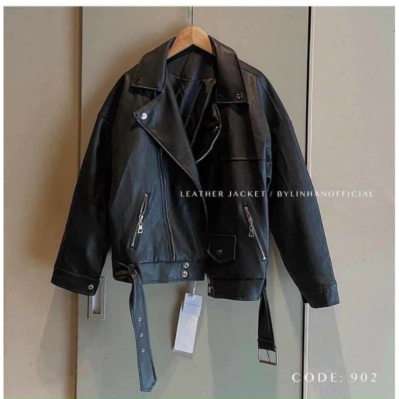 ( Hàng sẵn giao siêu nhanh) ÁO DA NỮ DÁNG RỘNG TRÙM MÔNG CỰC CHẤT KIỂU DÁNG HÀN QUỐC | BigBuy360 - bigbuy360.vn