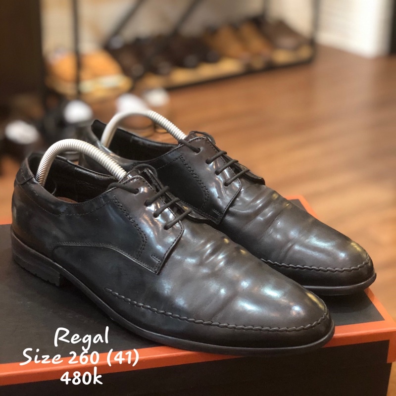 [Giày 2hand] [Size 41] Giày Tây Da Bóng Thương Hiệu Regal Nổi Tiếng Châu Âu