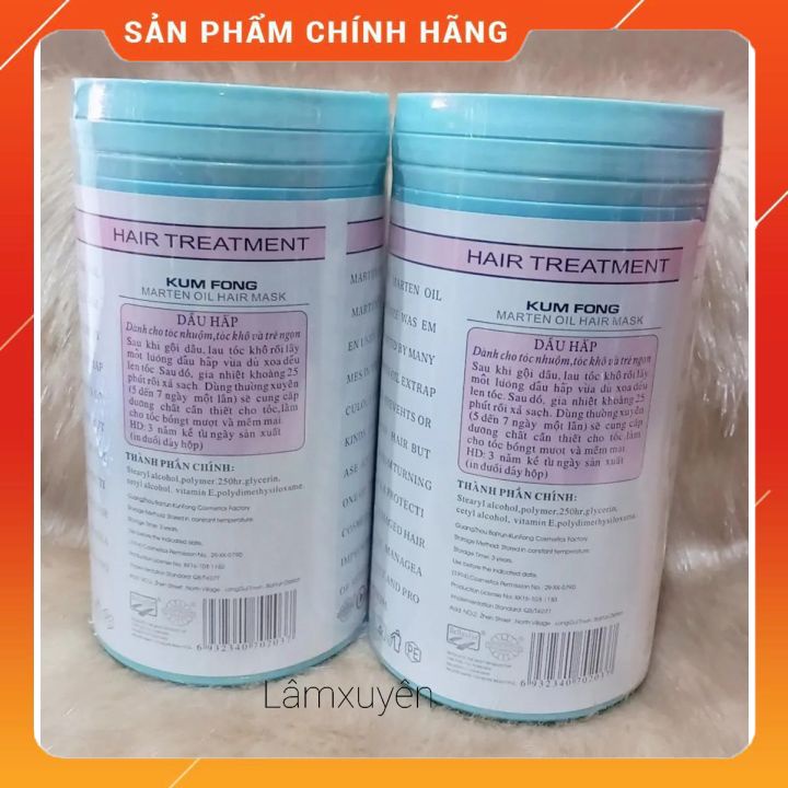 Kem ủ tóc Gấu Kum Fong Mink Oil 1000ml  😍FREESHIP😍 cải thiện tóc khô xơ , chẻ ngọn, tóc nát, phục hồi tóc khỏe suôn mượt