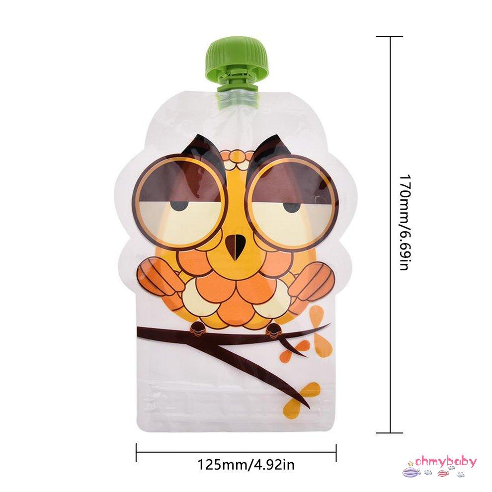 Túi đựng thực phẩm 8 cái cho trẻ em Túi lưu trữ bột giấy xay nhuyễn tự làm di động [8/6]