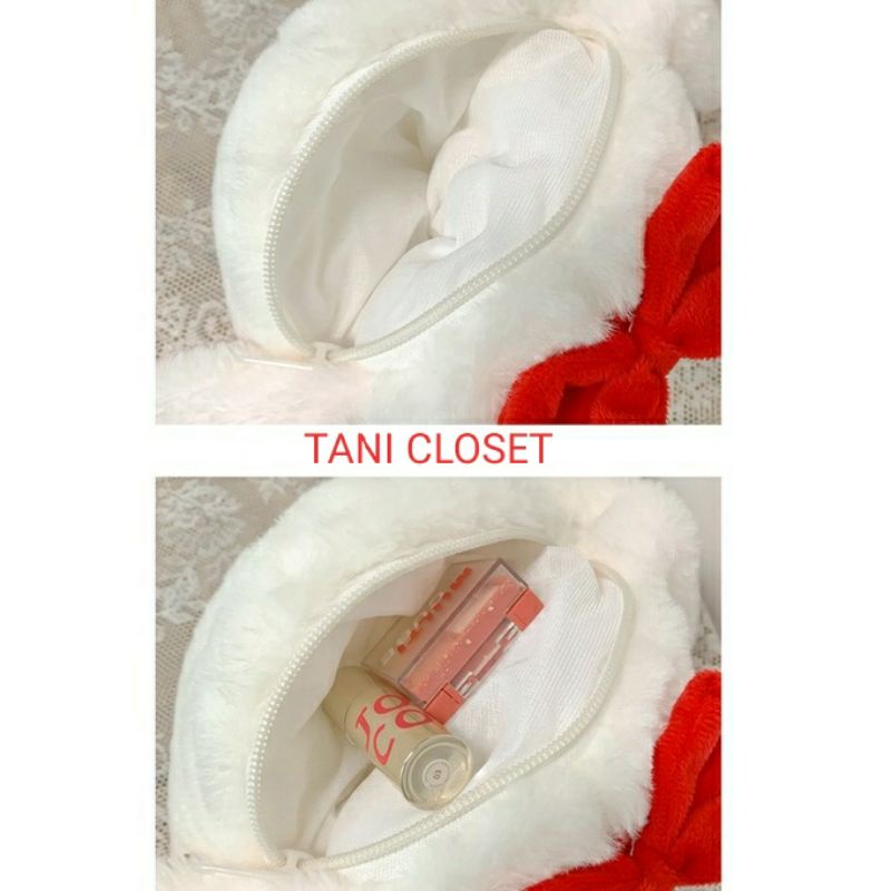 Túi Đeo Chéo Lolita Thỏ Dâu Tây Nơ Đỏ