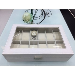 Hộp đựng đồng hồ 12 chiếc - màu trắng