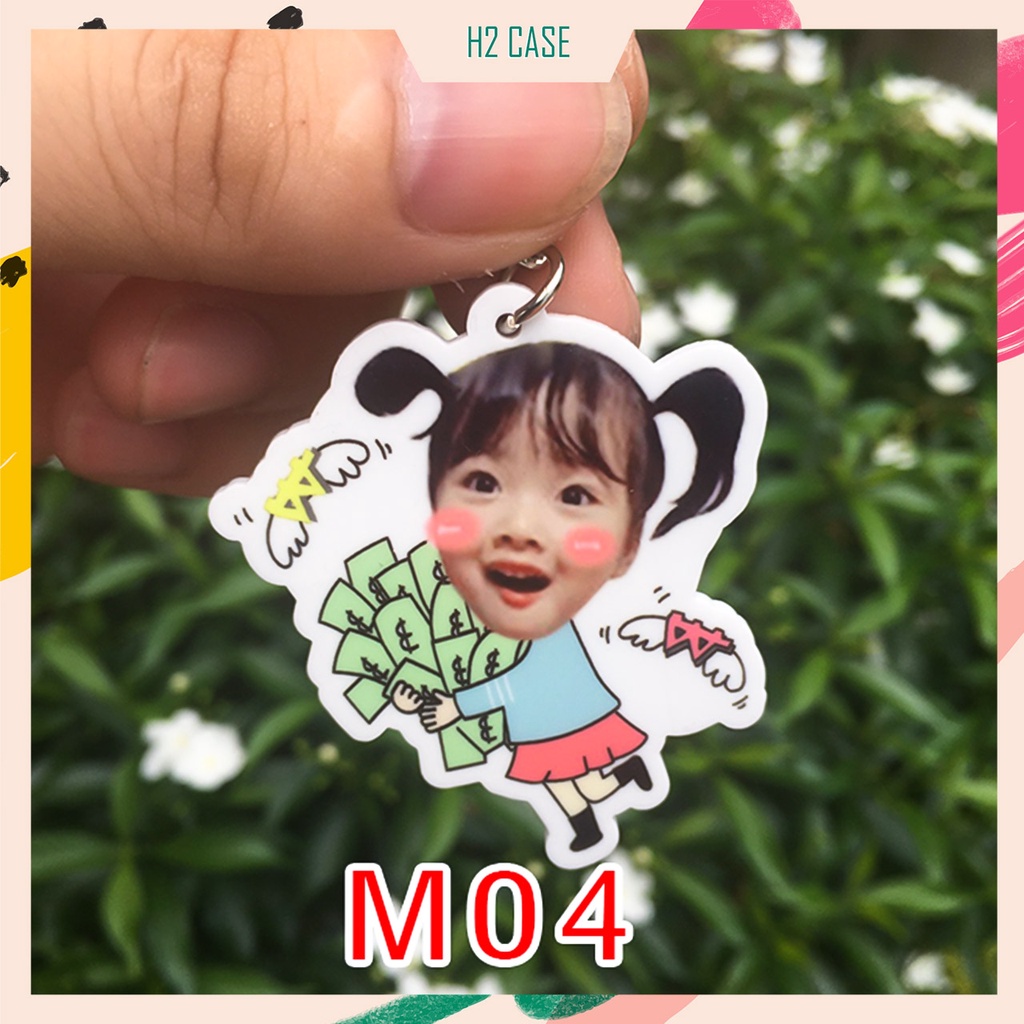 Móc khoá in ảnh, ghép chibi và ghi thông tin theo yêu cầu