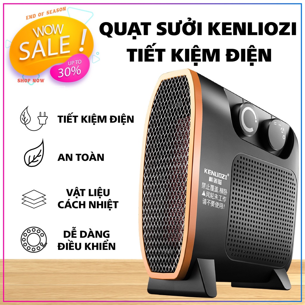 Quạt sưởi mini cắm điện đa năng 2 chiều Quạt sưởi mini Đa Năng Tiện Dụng