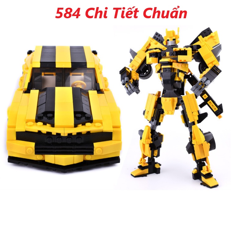 BỘ ĐỒ CHƠI XẾP HÌNH ROBOT BEE - Lắp Ráp Robot Người Máy Biến Hình BEE