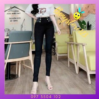 Quần Tregging 6 Cúc 💖FREESHIP💖Tregging Cạp Cao Vải Umi Không Xù Lông
