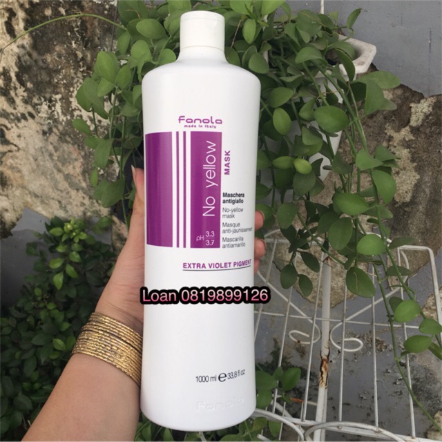 MẶT NẠ DƯỠNG TÓC NHUỘM KHÓI HAY TÓC TẨY TRẮNG FANOLA NO YELLOW 1000ml