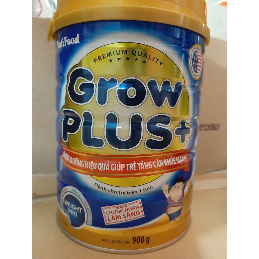 [SỮA GIÚP TRẺ TĂNG CÂN] Sữa bột NutiFood Grow plus Xanh 900g