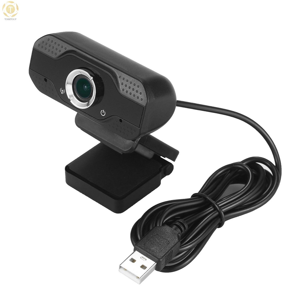 Shipped within 12 hours】 USB Webcam 1080p HD 30fps Desktop Clip-On PC Laptop Camera with Noise Canceling Microphone for Video Conferencing Live Streaming Online Courses Recording Compatible with Windows 2000/XP/7/8/10/Vista(32bit)/Android TV Webcam [TO]