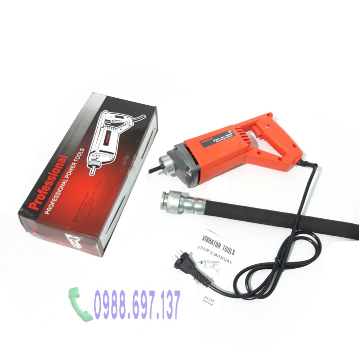 Máy đầm bê tông cầm tay Professional 800W + dây dầm 1m2