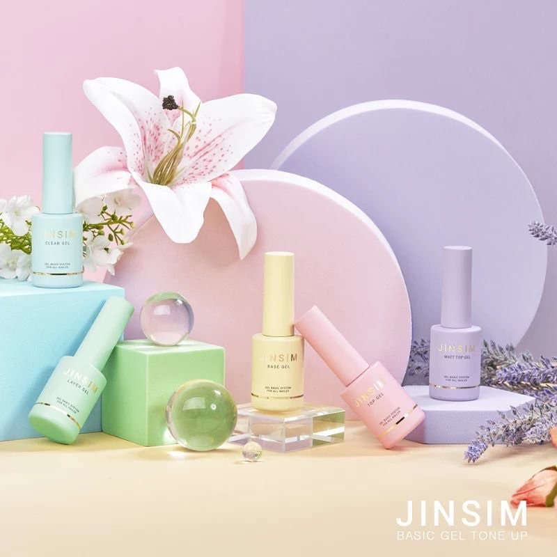Higel nail - Base gel, top gel, clear gel, matt top, layer gel JINSIM