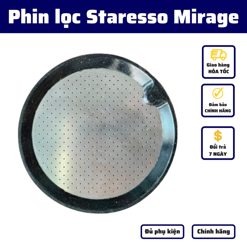 Tấm phin lọc Staresso Mirage pha cà phê nguyên chất cafe rang xay phụ kiện chính hãng đổi trả trong 7 ngày