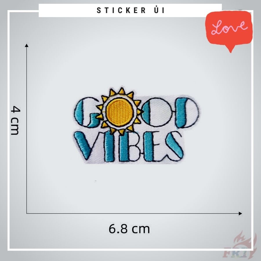 Sticker ủi áo Cao cấp - CÓ SẴN KEO ỦI - sticker vải dùng làm miếng vá áo, phụ kiện trang trí quần áo, balo, giày, nón