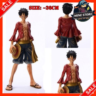 [SIZE ĐẸP 26CM] Đồ Chơi Mô Hình Nhân Vật Luffy One Piece - Mô Hình One Piece Mũ Rơm Giá Rẻ Tại MineStore