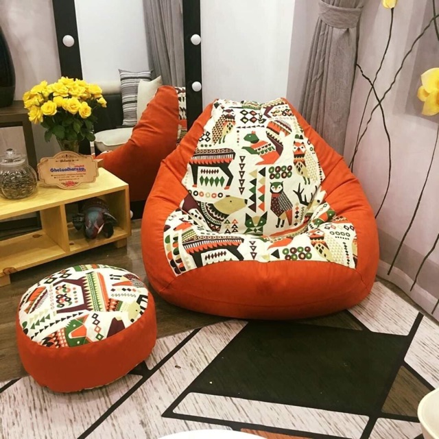 Vỏ ghế lười hạt xốp