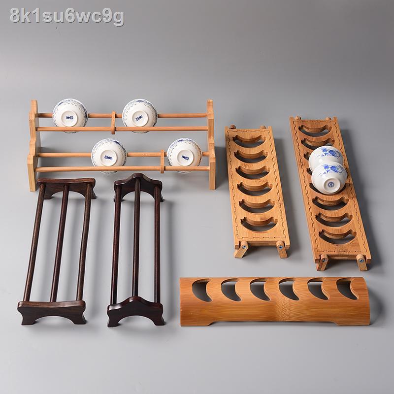 ☏Bộ tách trà bằng gỗ rắn ráo ngăn đựng cốc trà Kung Fu Phụ kiện bộ trà trà đạo Khay đựng cốc đựng nước cốc