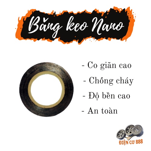 Băng keo điện Nano màu đen