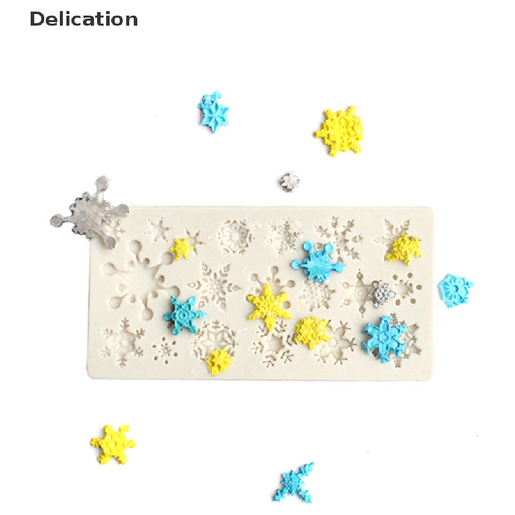 Khuôn Silicone Làm Bánh Hình Bông Tuyết