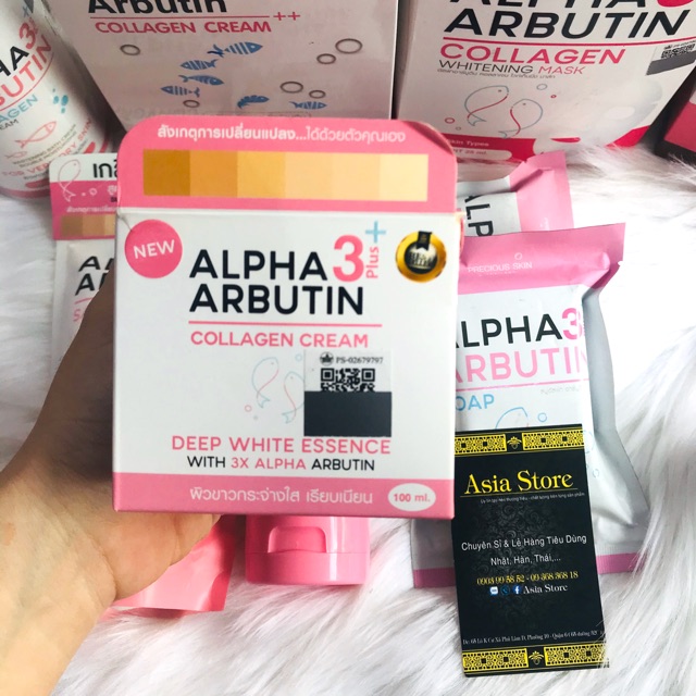 Kem Kích Trắng Da Body Alpha Arbutina 3 Plus Collagen Cream - Thái Lan