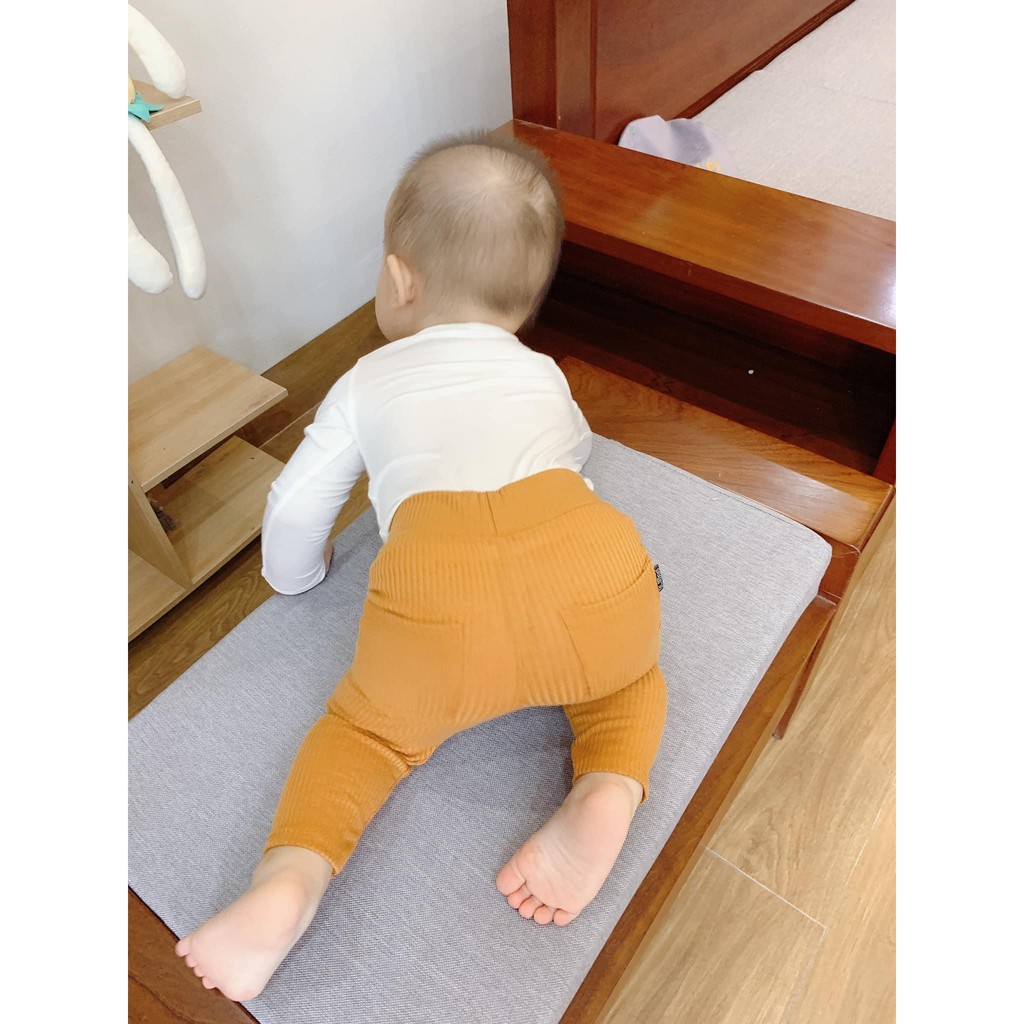 Quần Thun Gân Nhung phong cách Hàn Quốc cho Bé 6-17kg