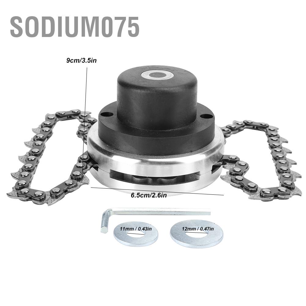 Sodium075 Universal Lawn Mower Chain Grass Trimmer Head Replacement for Garden Brush Cutter Spare Parts Tools