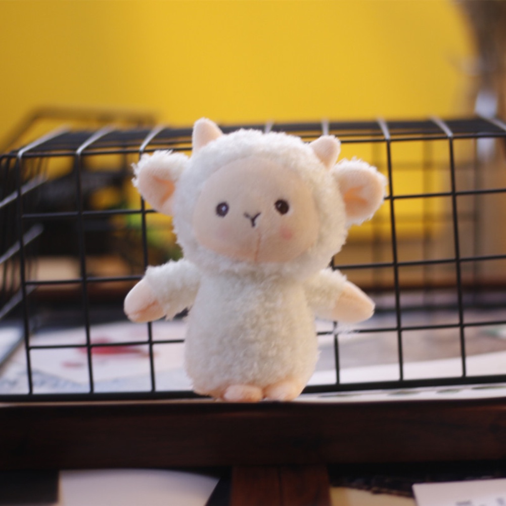 1 Cái Hình Hoạt Hình Dễ Thương Chú Cừu Con Sang Trọng Đồ Chơi Cho Bé Gái Thú Nhồi Bông Búp Bê Mặt Dây Chuyền Chìa Khóa Phụ Kiện