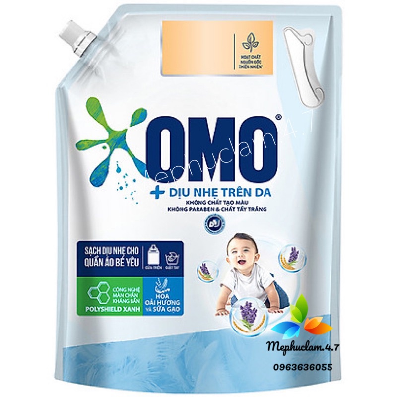 Nước giặt OMO túi (3.7kg/4kg) siêu tiết kiệm