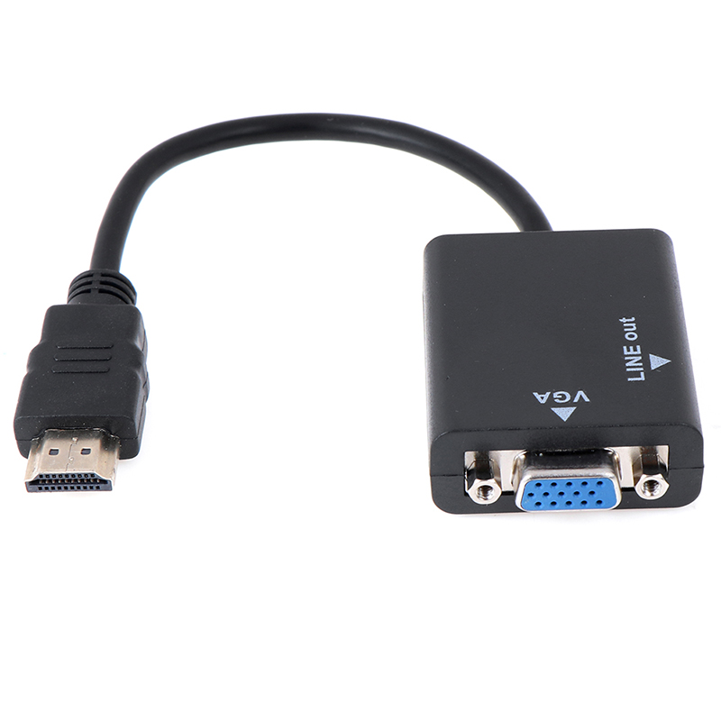 Bộ Chuyển Đổi Hdmi Sang Vga Hỗ Trợ 1080p Kèm Cáp Âm Thanh