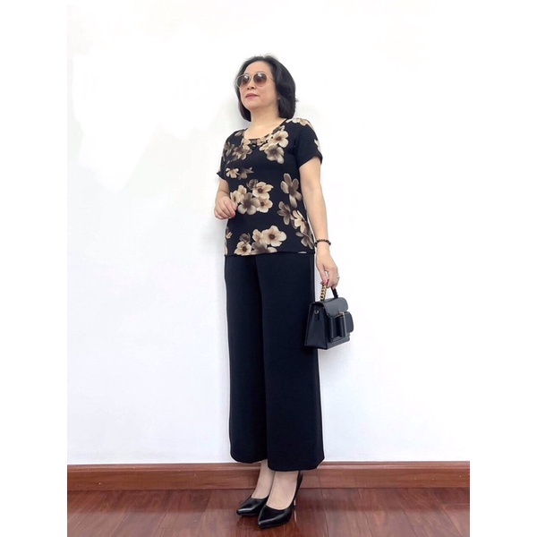 BỘ ĐỒ TRUNG NIÊN ÁO LỤA HÀN TAY LỠ PHỐI QUẦN ĐŨI TƠ ỐNG SỚ SANG TRỌNG LỊCH SỰ CHO MẸ CHO BÀ