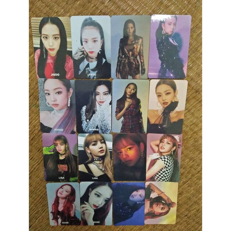 Black Pink UNOFFICIAL Square up Photocard