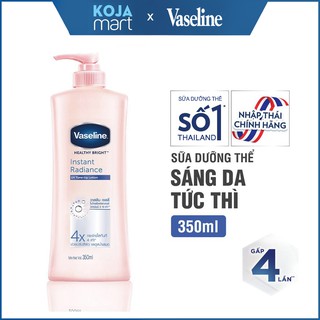 Sữa dưỡng thể trắng da vaseline 4x healthy white instant thái lan 350ml - ảnh sản phẩm 1