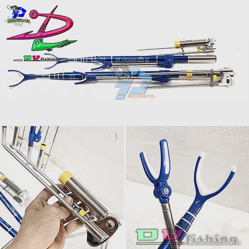 Chống cần câu đài LIEYING, câu đơn. Gác cần cadbon size 2m1-2m4