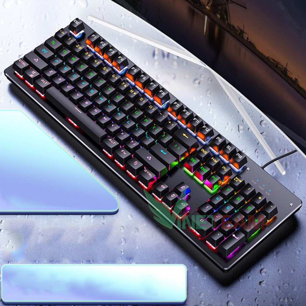 [Mã 159ELSALE hoàn 7% đơn 300K] Bàn phím cơ Gaming K100 / zk4 Full LED